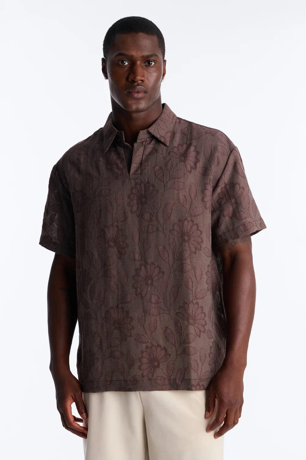 Floral Gallery Johnny Collar Polo - Image 1