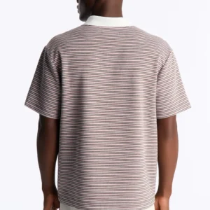 Stripe Johnny Collar Polo - Image 3